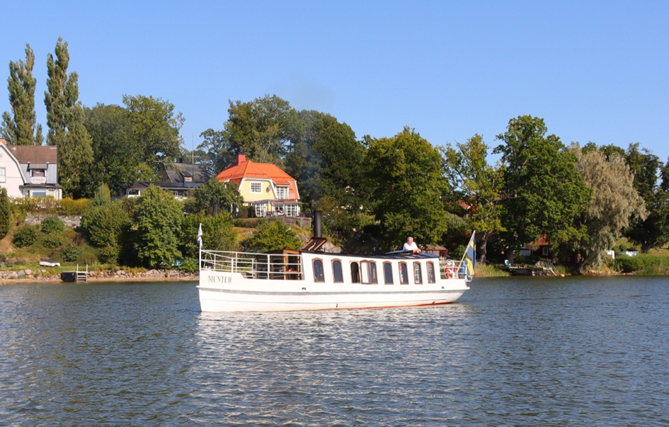 Ångslupen på vattnet